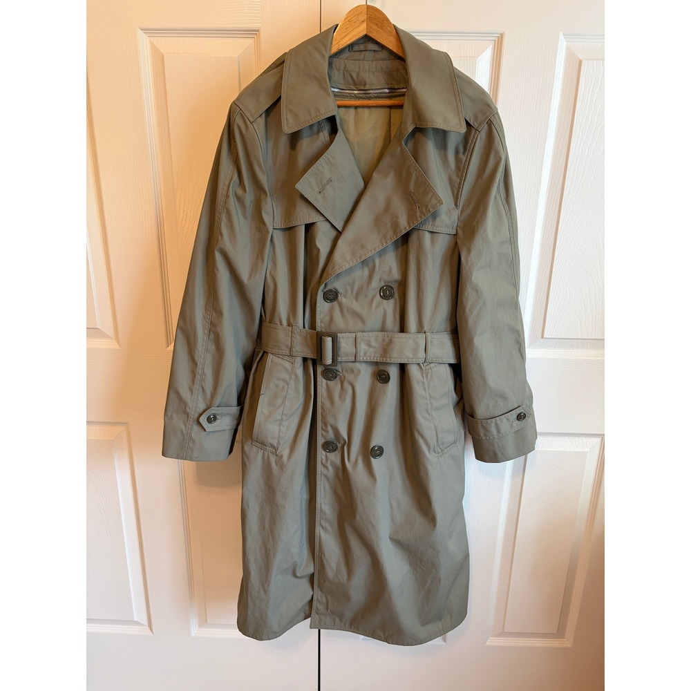 Defense Logistics Agency Valor Collection Trench Coat Green 42R All Weather Mens